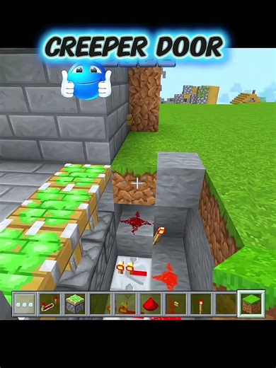 Minecraft Creeper Door 💀 #minecraft