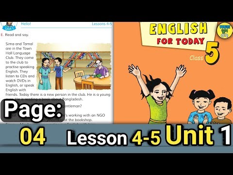 Class 5 English Page 4 Unit 1 Lesson 4-5 New Book 2025 SohojSchool02