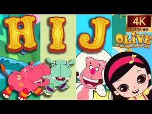 30 MINS Alphabet and Nursery Songs | Letters H I J | Learn ABC for Kids with Olive ⭐