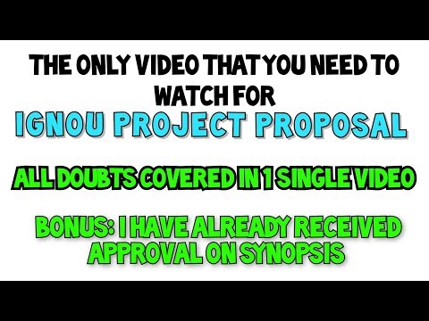 How to make IGNOU PROJECT SYNOPSIS| where to submit an IGNOU project? Project guide?