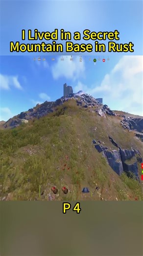 Secret Mountain Base Survival in Rust-4