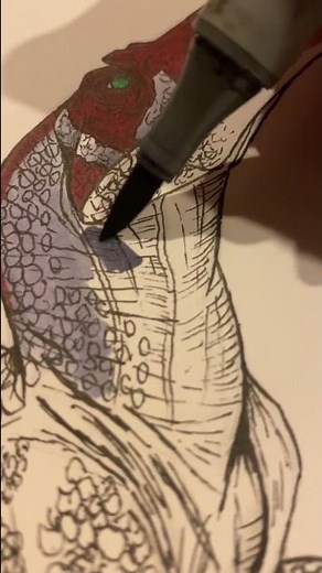 Drawing the Spinosaurus From Jurassic Park 3