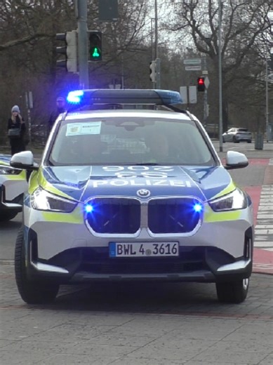 Polizei Einsatzfahrten in Baden-Württemberg und Hannover