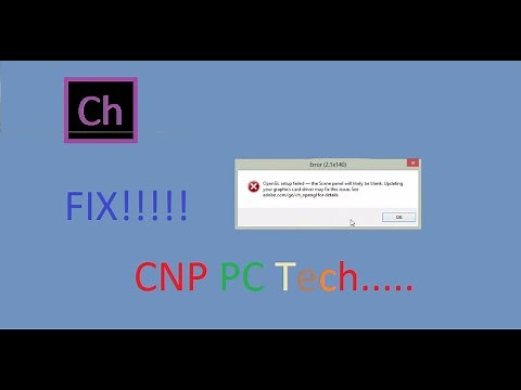 How To Fix Adobe Character Animator OpenGL Error | CNP PC Tech
