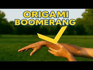 How to make a paper boomerang | paper origami | boomerang