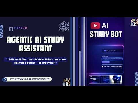 Build an AI Tool That Turns YouTube Videos Into Study Notes | Python + Streamlit + Ollama