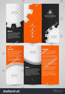 Stylish Professional Trifold Brochure Template Flyer Stock Vector (Royalty Free) 318902768 | Shutterstock