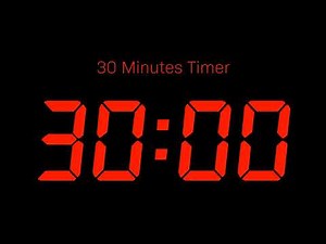 #30M Digital Clock Countdown | 30 Minutes Timer with alarm