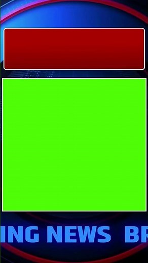 Breaking News Green Screen Frame || News Frame Green Screen || No Copyright
