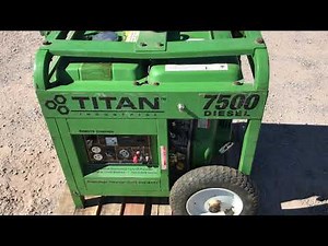 Titan 7500 Diesel Generator