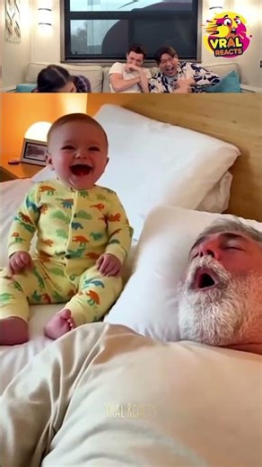 Kids vs Snoring 😴 dads 🤣 #funny #reaction #funnykids