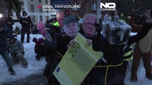 Hundreds protest in Davos against Trump and World Economic Forum