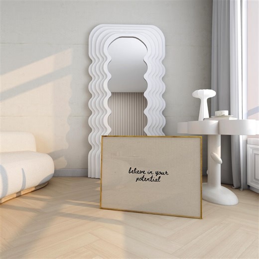 Believe in Your Potential Poster, Neutral Typography Art (digital Download) - Etsy