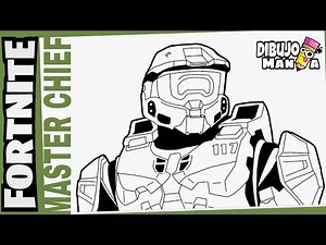 COMO DIBUJAR A MASTER CHIEF DE FORTNITE | HALO | how to draw master chief from fortnite