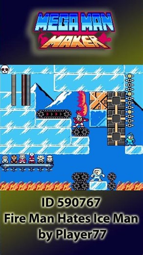 Fire Man Hates Ice Man (Mega Man Maker)