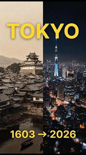 Tokyo Evolution 1603 → 2026 | 400 Years of City Transformation#tokyo #evolution#history #foryou