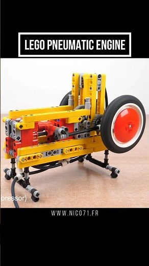 LEGO Technic Pneumatic Engine with custom valves and building instructions (nico71.fr/shop/)