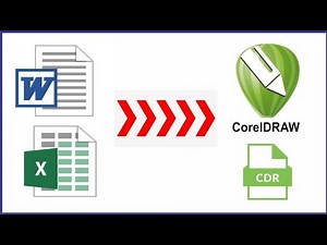 How to Convert MS word file into corel draw|