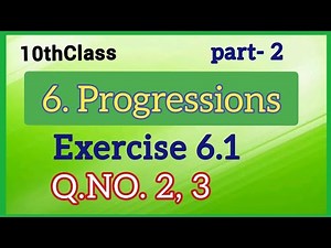 10thClass, Progressions, Exercise 6.1, Q.No.2,3 @mathsworldmakessmartintelugu