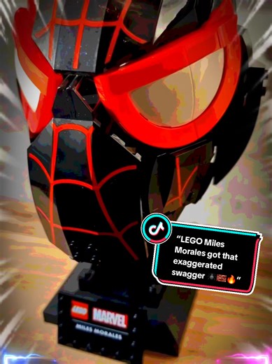 “LEGO Miles Morales got that exaggerated swagger 🕷️🧱🔥” Hashtags: #MilesMorales #SpiderMan #LegoSpiderMan #LegoMarvel #SpiderVerse