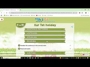 Tiếng Anh 5 - Sách bài tập - Unit 12 - reading & writing