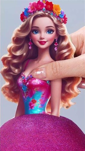 The Princess Doll Cake Magic #cake #tsunami #satisfying
