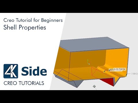 Creo Tutorial for Beginners: Shell Properties | Creo Basics Tutorial