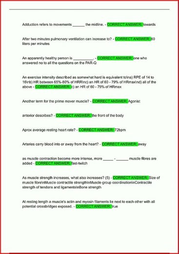 Canfitpro Personal Training Specialist Theory Exam Pts Canfi video