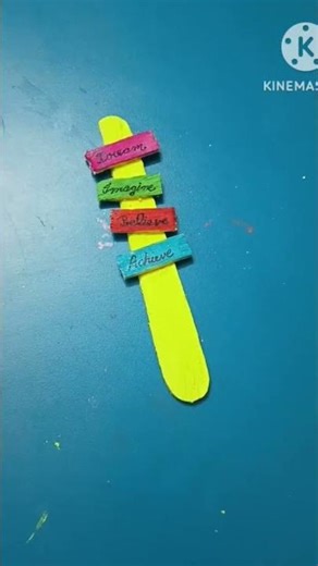 Diy popstick bookmark #art #shortvideo #youtube #youtubeshorts #easy #craft #creative #bookmark