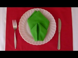 Napkin Folding - Cone