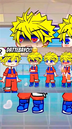 Turn Into The First kiss Person!!😂 #naruto #gacha #shorts