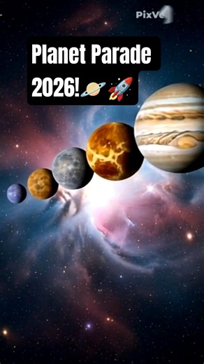 Planet Parade 2026: Six Worlds in One Sky! 😱 #scienceshorts #shortsfeed