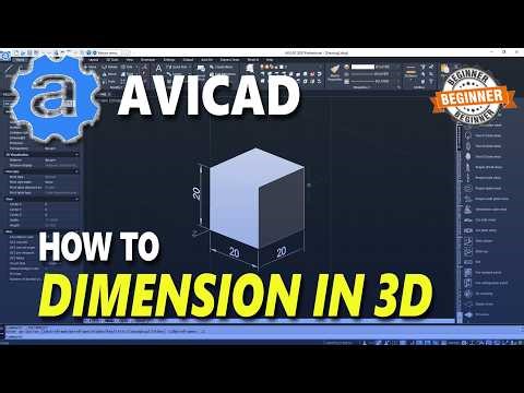 AviCAD How To Dimension In 3D