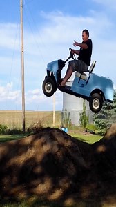 When you realizing driving a golf cart is as easy as it looks... | America's Funniest Home Videos