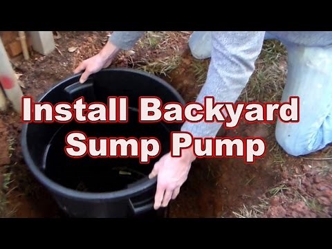 How To Replace or Install Your Backyard Sump Pump