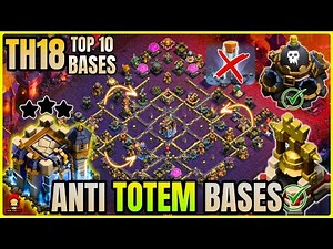 *ANTI TOTEM BASE*🔥TOWN HALL 18 Th18 WAR BASE With Link | TH18 LEGEND Base With Link | Clash of clans