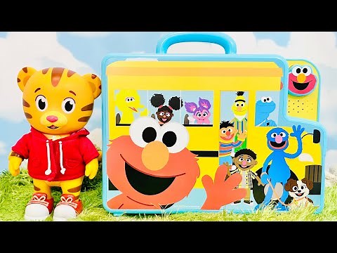 LETTERS BUS Toy Learning the Alphabet with Daniel Tiger Doll and Elmo Sesame Street