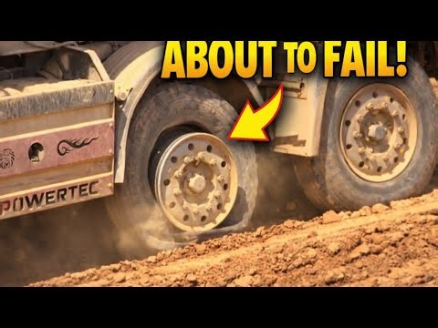 SECONDS FROM DISASTER! Truck Tire About to FAIL! 😱