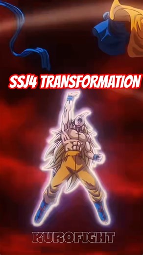 Goku SSJ4 Transformation 🐉🔥 | Pure Saiyan Rage