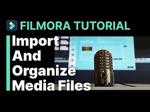 Import And Organize Media Files Filmora Tutorial