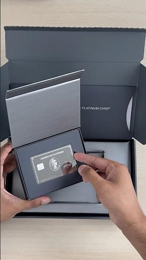 ASMR UNBOXING - NEW AMEX PLATINUM LIMITED EDITION MIRROR DESIGN #amexplatinum #shorts