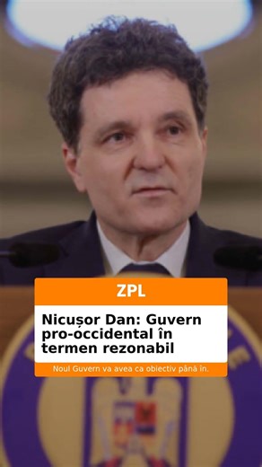 Nicușor Dan: Guvern pro-occidental în termen rezonabil
