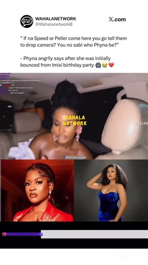 WAHALANETWORK BLOG | Wahala jam Network!! “ If na Speed or Peller come here you go tell them to drop camera? You no sabi who Phyna be?” – Phyna angr!ly says... | Instagram