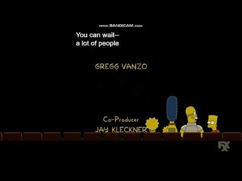 The Simpsons Movie 2007 End Credits FXX 2021