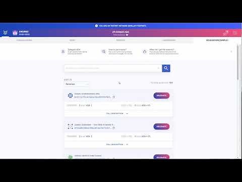 Staking on the Yoroi Shelley testnet wallet