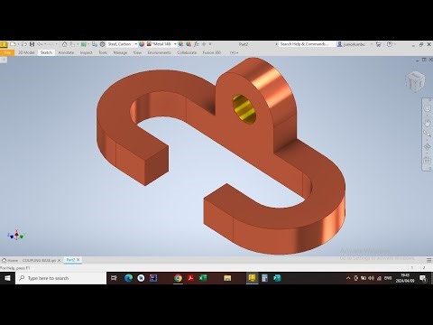 COUPLING BASE DRAWING with AUTODESK INVENTOR, CAD2601 (Mechanical Engineering) Inventor Tutorial
