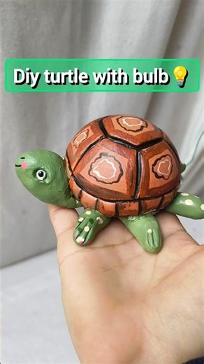 diy led bulb turtle 😱 #diy #ledbulb #ytshorts