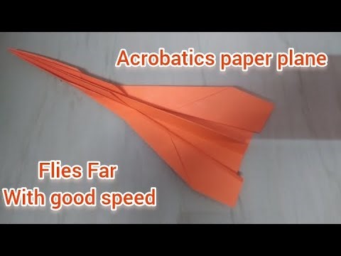 Easy Paper Plane for Beginners that flies far / Acrobatics Paper Plane tutorial
