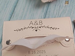 Personalized Leather Tissue Box - Wedding Tissue Box - Housewarming Gift - Custom Tissue Box - Tissue Bag - Wedding Gift - Party Gift - Etsy