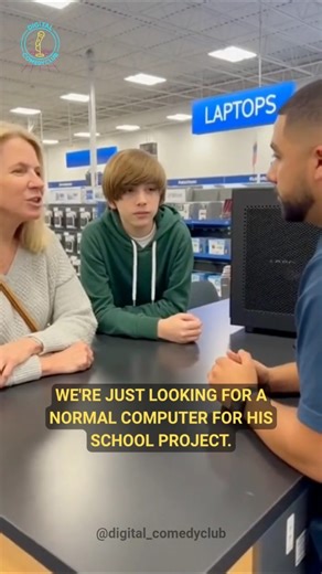 Mom buys a normal computer for kid's school work 😂 💻